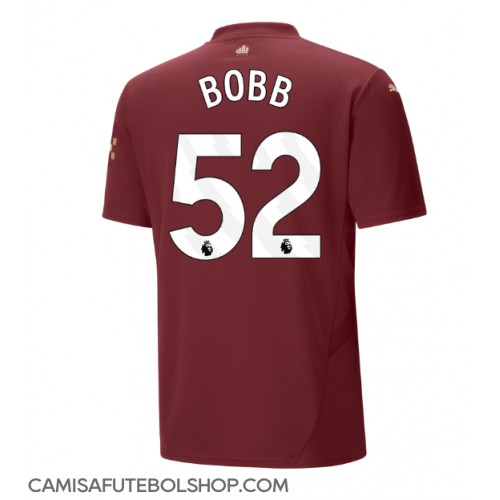 Camisa de time de futebol Manchester City Oscar Bobb #52 Replicas 3º Equipamento 2024-25 Manga Curta